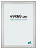 Marco de Fotos 49x68cm Plateado Mate MDF Lazio Delantera Tamano | Yourdecoration.es