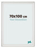 Marco de Fotos 70x100cm Blanco Barrido MDF Lazio Delantera Tamano | Yourdecoration.es