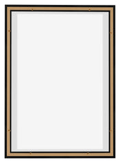 Lyon MDF Marco Flotante 5 7 Negro Mate Trasera | Yourdecoration.es