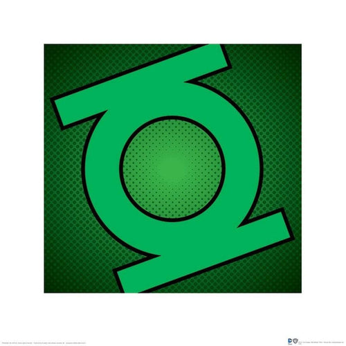 Pyramid DC Comics Green Lantern Symbol Reproducción de arte 40x40cm | Yourdecoration.es