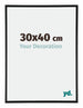 Austin Aluminio Marco de Fotos 30x40cm Negro muy brillante Parte delantera Tamano | Yourdecoration.es