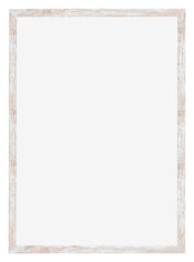 Catania MDF Marco de Fotos 21x30cm Blanco lavado Parte delantera | Yourdecoration.es