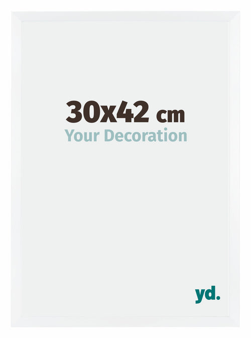 Catania MDF Marco de Fotos 30x42cm Blanco Tamano | Yourdecoration.es