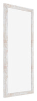 Catania MDF Marco de Fotos 30x60cm Blanco lavado Parte delantera Oblicuo | Yourdecoration.es