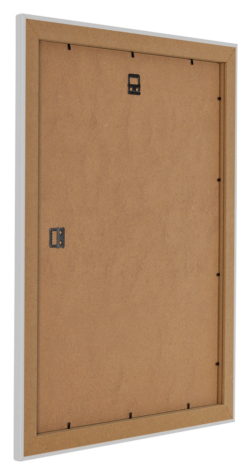 Como MDF Marco De Fotos 24x30cm Blanco Mate Parte Trasera Oblicuo | Yourdecoration.es