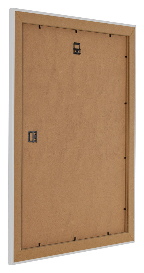 Como MDF Marco De Fotos 24x30cm Blanco Muy Brillante Parte Trasera Oblicuo | Yourdecoration.es