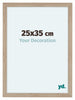 Como MDF Marco De Fotos 25x35cm Roble Claro Parte Delantera Tamano | Yourdecoration.es