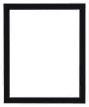 Como MDF Marco De Fotos 50x65cm Negro Muy Brillante Parte Delantera | Yourdecoration.es