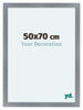 Como MDF Marco De Fotos 50x70cm Aluminio Cepillado Parte Delantera Tamano | Yourdecoration.es