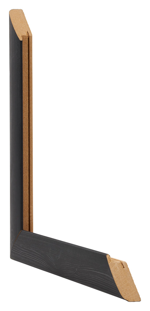 Como MDF Marco de Fotos 25x75cm Negro Grano de Madera Diametro | Yourdecoration.es