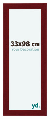 Como MDF Marco de Fotos 33x98cm Vino Tinto Barrido Delantera Tamano | Yourdecoration.es