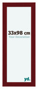 Como MDF Marco de Fotos 33x98cm Vino Tinto Barrido Delantera Tamano | Yourdecoration.es
