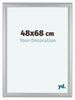 Como MDF Marco de Fotos 48x68cm Plateado Mate Delantera Tamano | Yourdecoration.es