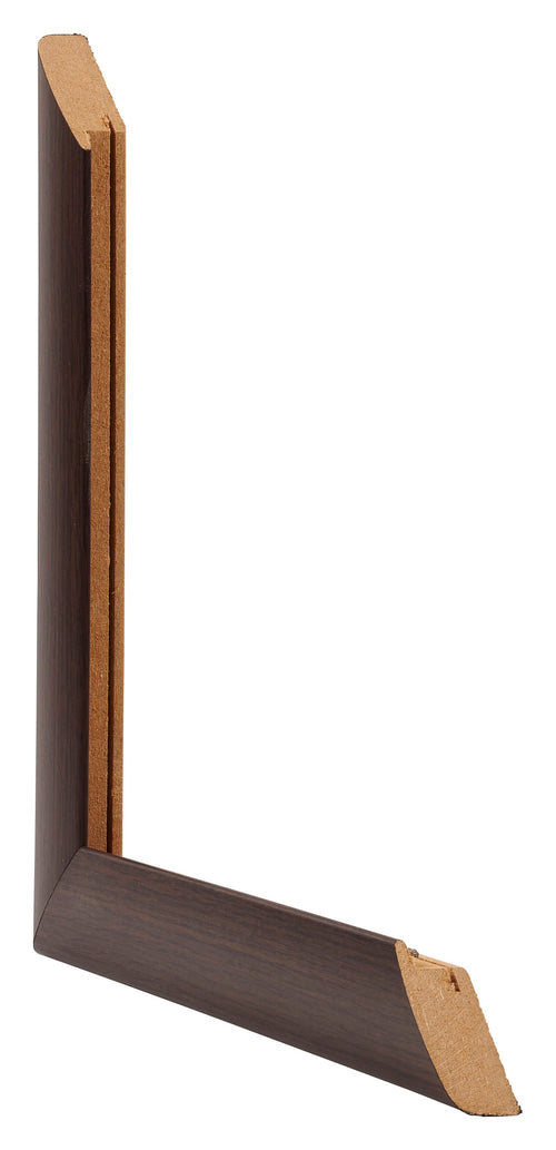 Como MDF Marco de Fotos Roble Oscuro Diametro | Yourdecoration.es