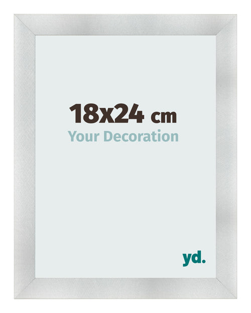 Marco de Fotos 18x24cm Aluminio Cepillado MDF Pisa Delantera Tamano | Yourdecoration.es