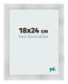 Marco de Fotos 18x24cm Aluminio Cepillado MDF Pisa Delantera Tamano | Yourdecoration.es