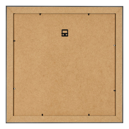 Marco de Fotos 20x20cm Negro Plateado Pulido MDF Pisa Trasera | Yourdecoration.es