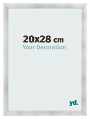 Marco de Fotos 20x28cm Aluminio Cepillado MDF Pisa Delantera Tamano | Yourdecoration.es