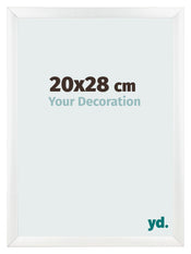 Marco de Fotos 20x28cm Blanco Vintage MDF Pisa Delantera Tamano | Yourdecoration.es