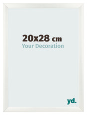 Marco de Fotos 20x28cm Blanco Vintage MDF Pisa Delantera Tamano | Yourdecoration.es
