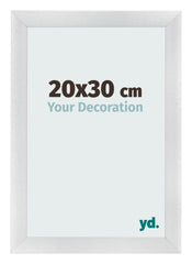 Marco de Fotos 20x30cm Plateado Negro Barrido MDF Pisa Delantera Tamano | Yourdecoration.es