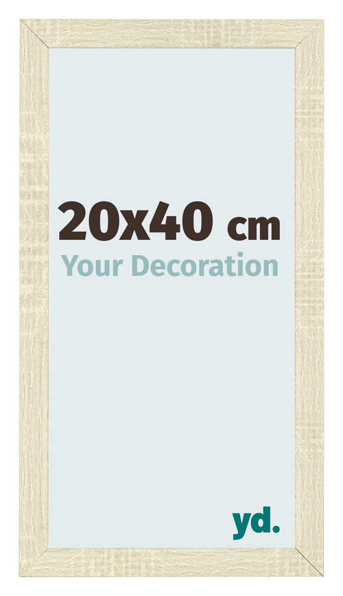 Marco de Fotos 20x40cm Roble Sonoma MDF Pisa Delantera Tamano | Yourdecoration.es