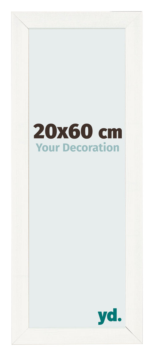 Marco de Fotos 20x60cm Blanco Vintage MDF Pisa Delantera Tamano | Yourdecoration.es