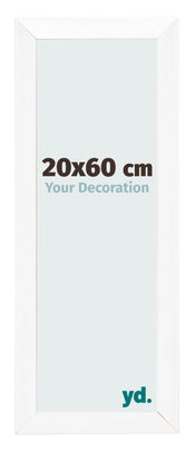 Marco de Fotos 20x60cm Blanco Vintage MDF Pisa Delantera Tamano | Yourdecoration.es