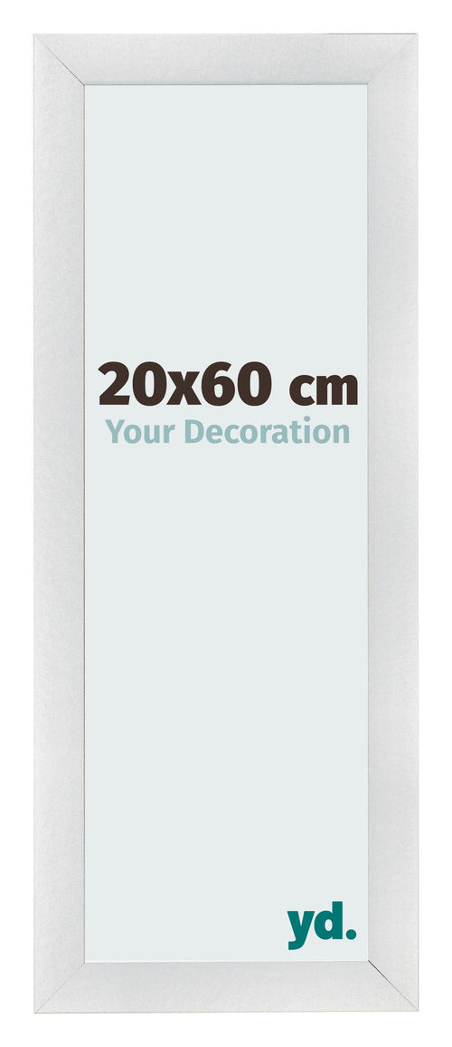 Marco de Fotos 20x60cm Plateado Negro Barrido MDF Pisa Delantera Tamano | Yourdecoration.es