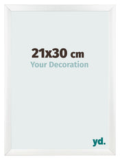 Marco de Fotos 21x30cm Blanco Vintage MDF Pisa Delantera Tamano | Yourdecoration.es