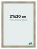 Marco de Fotos 21x30cm Dorado Vintage MDF Pisa Delantera Tamano | Yourdecoration.es