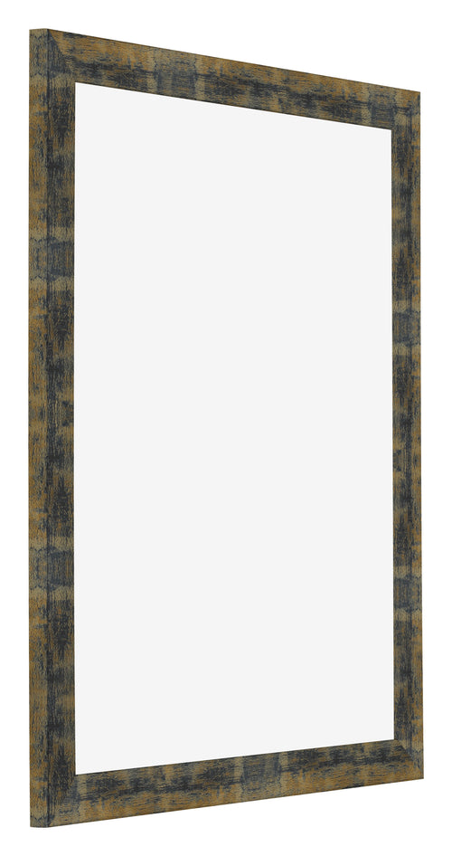 Marco de Fotos 24x30cm Azul Y Dorado Fusionado MDF Pisa Delantera Oblicuo | Yourdecoration.es