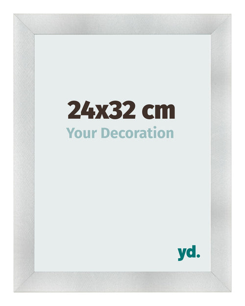Marco de Fotos 24x32cm Aluminio Cepillado MDF Pisa Delantera Tamano | Yourdecoration.es