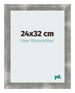 Marco de Fotos 24x32cm Metal Vintage MDF Pisa Delantera Tamano | Yourdecoration.es