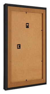 Marco de Fotos 24x32cm Negro Grano De Madera MDF Lazio Trasera Oblicuo | Yourdecoration.es