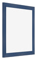 Marco de Fotos 25x25cm Azul Oscuro Barrido MDF Pisa Delantera Oblicuo | Yourdecoration.es