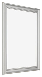 Marco de Fotos 25x30cm Plateado Mate MDF Lazio Delantera Oblicuo | Yourdecoration.es