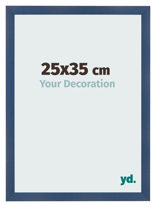 Marco de Fotos 25x35cm Azul Oscuro Barrido MDF Pisa Delantera Tamano | Yourdecoration.es