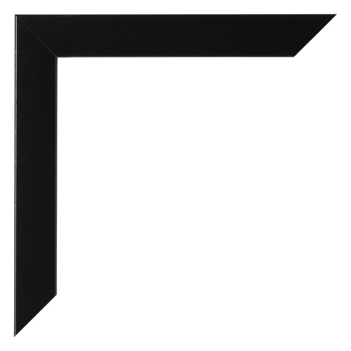 Marco de Fotos 25x35cm Negro Plateado Pulido MDF Pisa Detalle Esquina | Yourdecoration.es