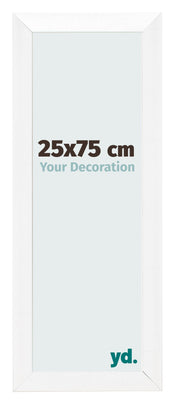 Marco de Fotos 25x75cm Blanco Vintage MDF Pisa Delantera Tamano | Yourdecoration.es