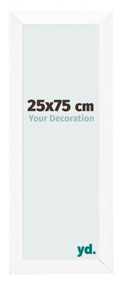 Marco de Fotos 25x75cm Blanco Vintage MDF Pisa Delantera Tamano | Yourdecoration.es