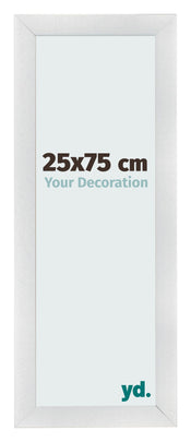 Marco de Fotos 25x75cm Plateado Negro Barrido MDF Pisa Delantera Tamano | Yourdecoration.es