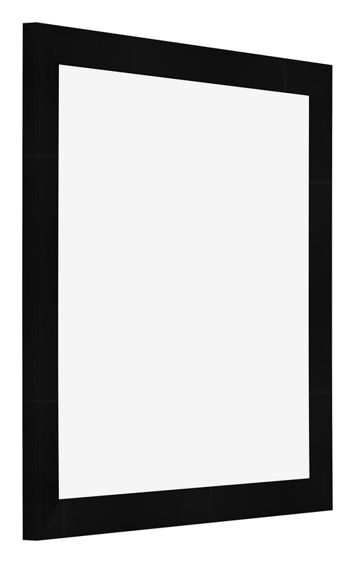 Marco de Fotos 30x30cm Negro Plateado Pulido MDF Pisa Delantera Oblicuo | Yourdecoration.es