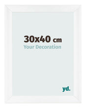 Marco de Fotos 30x40cm Blanco Vintage MDF Pisa Delantera Tamano | Yourdecoration.es