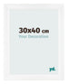 Marco de Fotos 30x40cm Blanco Vintage MDF Pisa Delantera Tamano | Yourdecoration.es