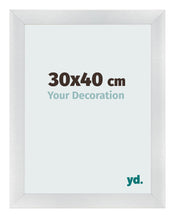 Marco de Fotos 30x40cm Plateado Negro Barrido MDF Pisa Delantera Tamano | Yourdecoration.es