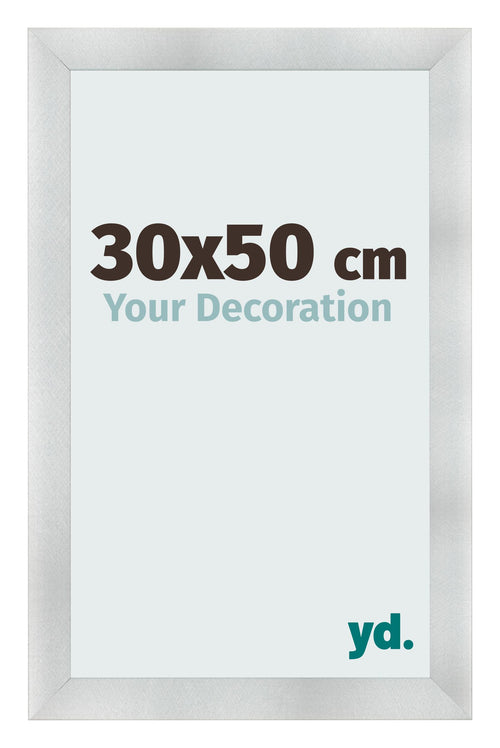 Marco de Fotos 30x50cm Aluminio Cepillado MDF Pisa Delantera Tamano | Yourdecoration.es