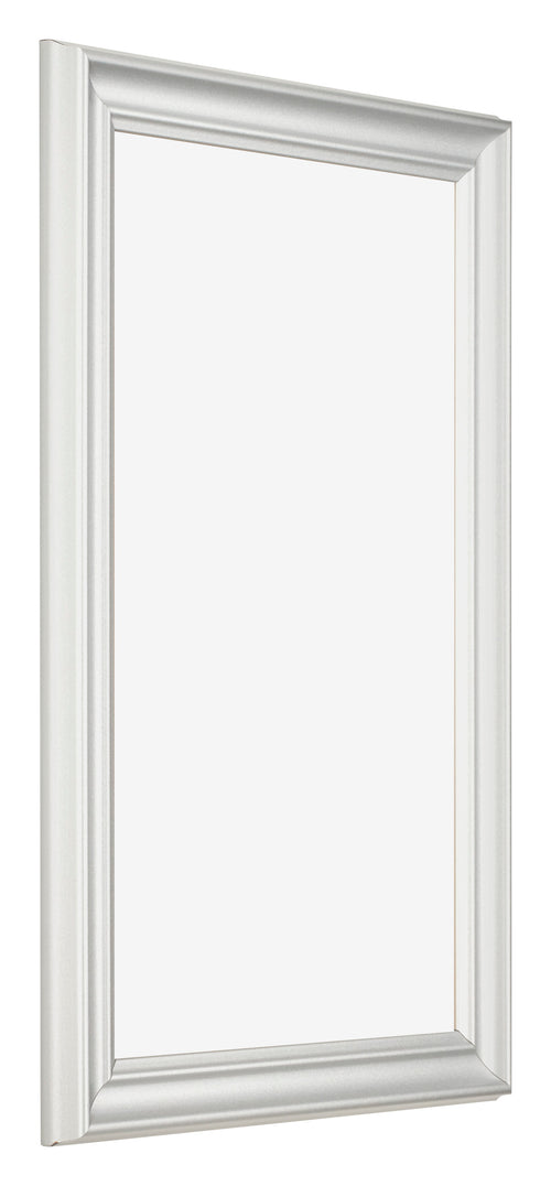 Marco de Fotos 30x50cm Blanco Barrido MDF Lazio Delantera Oblicuo | Yourdecoration.es