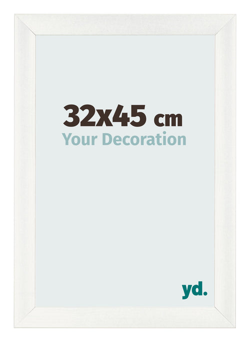 Marco de Fotos 32x45cm Blanco Vintage MDF Pisa Delantera Tamano | Yourdecoration.es