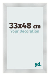 Marco de Fotos 33x48cm Aluminio Cepillado MDF Pisa Delantera Tamano | Yourdecoration.es